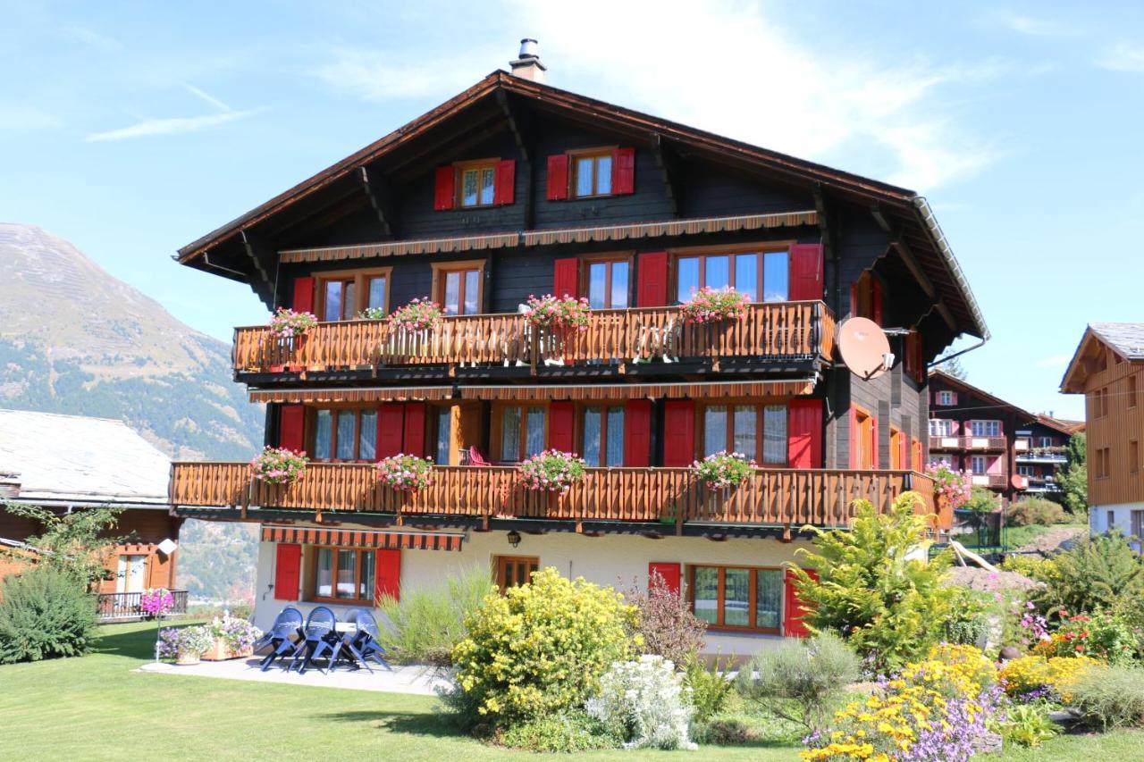 Ferienwohnung Haus Bel-Air Grächen Exterior foto