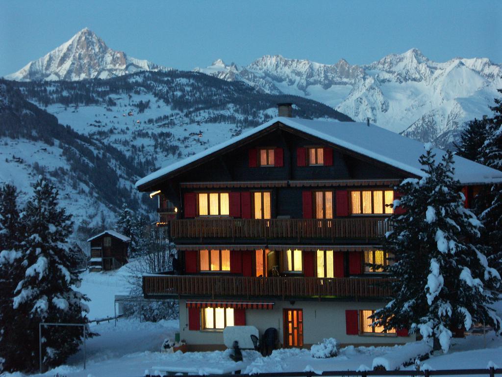 Ferienwohnung Haus Bel-Air Grächen Exterior foto